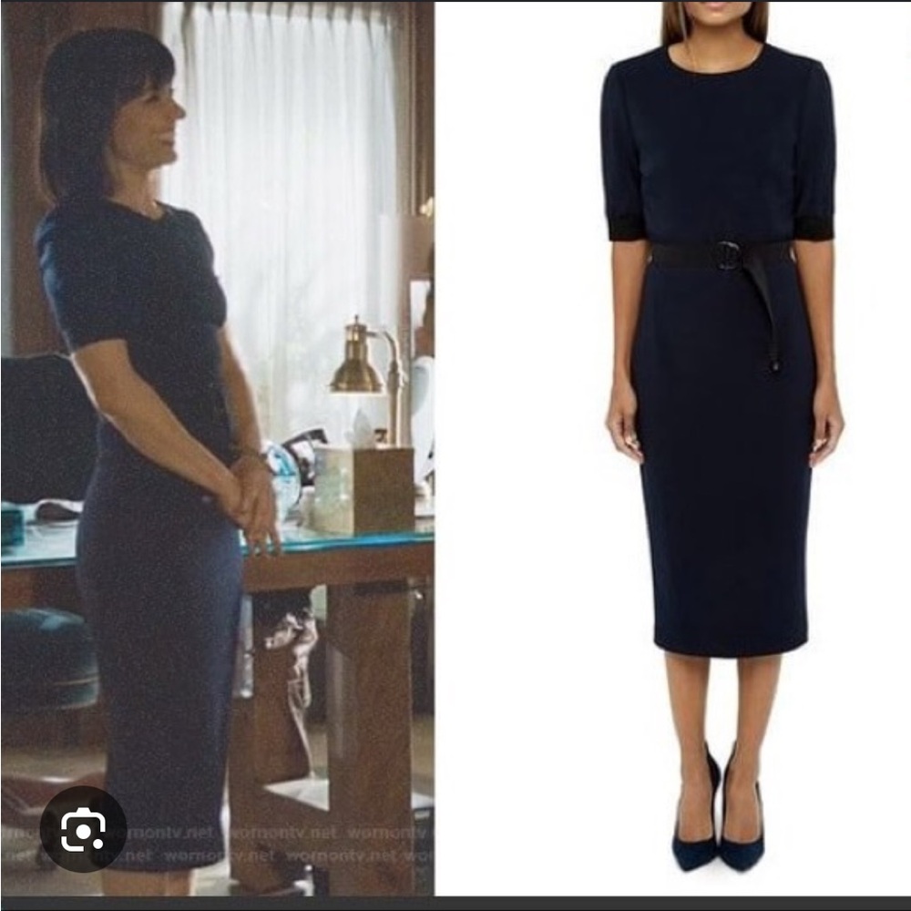 Ted Baker Navy Wandee Dress